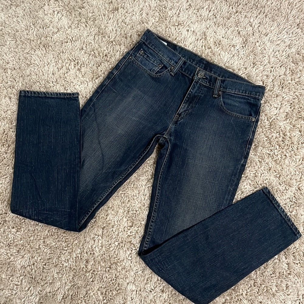 Dark Blue Levi’s 511 Slim Fit W32 L32 - Picture 2 of 5